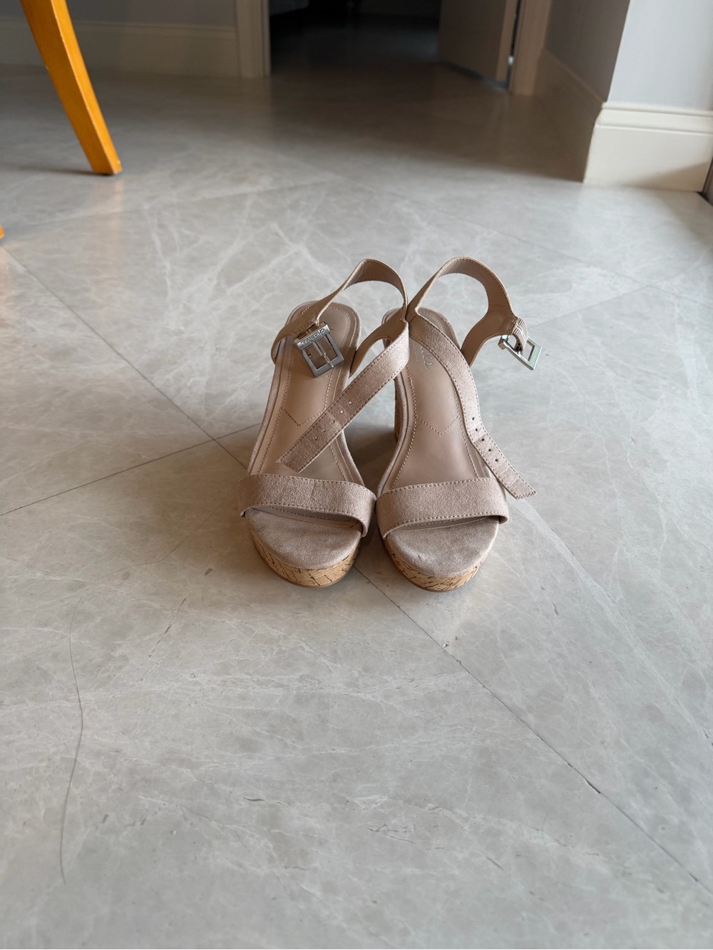 Charles By Charles David tan Cork Wedge Sandals